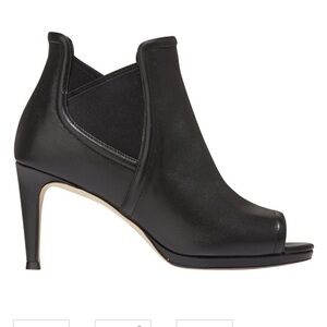 Cole Haan Jones Peep toe heel‎ black bootie 7 New